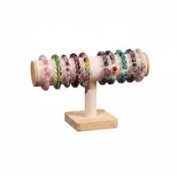 Space Saving Crossbar Bracelet Stand Scratch-Non-Scratch Surface Single Tier Jewelry Display Tabletop Watch Display for Boutique Owners, Retail Counter