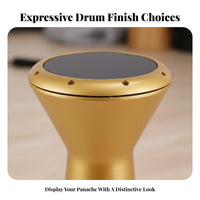 Authentic Middle Eastern Sound Darbuka Drum Bright and Tsingle-Piece Darbuka Long-Lasting Construction Doumbek Lightweight for Belly Dancers, Percussionists, Dance Studios, Live Performances, Home Practice, Studio Recording