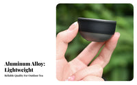4 Pieces Camping Tea Set Hard-Anodized Portable Tea Set Built-Mesh Strainer Outdoor Drinkware