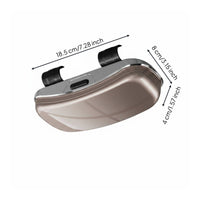 Car Visor Sunglass Storage Unit Hand Opening Sun Visor Glasses Storage Box Soft Velvet Lining Car Sunglasses Box for Drivers, Road Trip