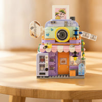 Toy Photo Studio Miniature Mini Building Block Model Camera Building Set Decorative Mini Blocks Camera Collectible