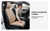 Perforated Car Seat Pad Year-Round Use Automotive Interior Accessory Comfortable Design Breathable for Common Commute