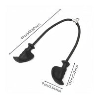 Heavy Duty V-Shaped Pulldown Handle Sturdy Construction LAT Pulldown Attachment Rustproof Seated Row Handle for Home Gym