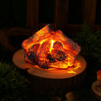 LED Charcoal Lamp Warm Radiance Fake Charcoal Lamp Battery Operated