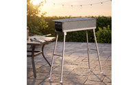 Stainless Steel Barbecue Grill with Stand Rust-Resistant Skewer Grill Easy to Clean Raised for Backyard, Patio