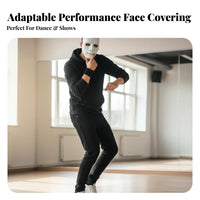 Blank Fullface Covering Street Performance Design Paintable Blank Face Covering Thickened Design Costume Accessory for Dancers, Entertainers