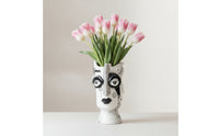 Human Face Vase Sculptural Face Vase Artistic for Art Lovers, Office Desk