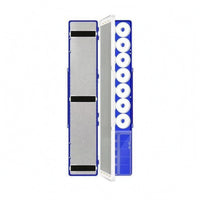 Elastic Straps Fishing Bobber Box Long Rectangular Spool Storage Case Organized Interior Hinged Hard Case 14 Compartments