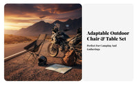 Foldable Design Lightweight Moon Chair Easy to Assemble Ultralight Camp Chair Quick Setup Camping Furniture Stable Structure for Motorcyclists, Backpackers, Motorcycle Touring, Picnics, Backyard, Backpacking