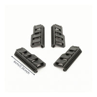 4 Pieces Wheel Well Protector Vented Wheel Arch Protector Guard with Tape Complete Car Part for Scale Builds