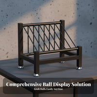 Metal Pickleball Display Rack Slotted Pickleball Paddle Rack Compact Tabletop Paddle Stand Upright for Counter, Desk