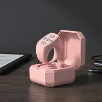 Rechargeable Phone Controller Control with Charging Case Wearable Bluetooth Finger-Worn Controller Compact Wireless Scroller Multi-Function for Creators