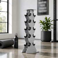 5 Pair Dumbbell Rack Black Vertical Dumbbell Rack Curved Holders for Fitness Room
