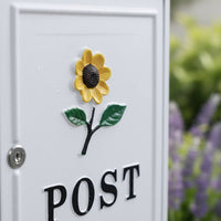 Weatherproof Wall Mounted Mailbox Weather-Resistant Ornate Wall-Mounted Letterbox Heavy Duty Vintage Design Letterbox Lockable Security for Garden