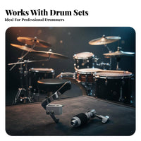 Single-Press Operation Hi-Hat Drop Clutch Effortless Adjustments Quick Release Hi-Hat Clutch Long-Lasting Metal Construction