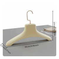 Faux Coat Hanger Construction Wide Shoulder Hanger Smooth Finish Household Storage