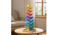 Wooden Music Tree with Beads Sensory Marble Run Colorful for Classroom, Toddlers
