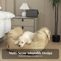 Built-in Safety Leash Dog Car Booster Seat Multi-Functional Washable Dog Car Nest Non-Slip Bottom for Cat Owners, Outdoor, Home