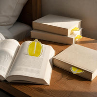 Cute Fruit-Shaped Acrylic Bookmark Set - Transparent INS Style Gift Bookmarks