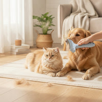 Undercoat Rake Easy Grip Dog Grooming Rake Comb with Hair Release Ergonomic Cat Grooming Comb Thick Coat for Dogs