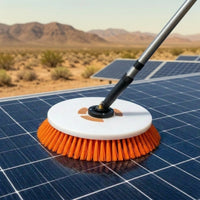 Round Solar Panel Cleaning Brush Head High-Density Solar Brush Head Soft Lightweight for Homeowners