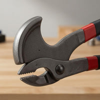 Pivoting Plier-Format Nail Puller Black Coated Hook Claw Puller Red Accents Nail Remover Tool