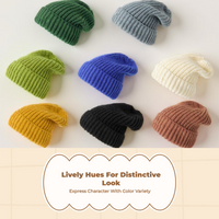 Chunky Knit Cap Hat Soft Slouchy Women's Winter Hat