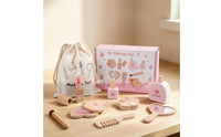 Wooden Makeup Toy Set Lightweight Pretend Play Makeup Kit Natural for Children