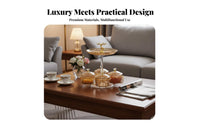 Rotating Tray Candy and Nut Container Set Elegant Decoration Rotating Snack Serving Tray Luxury Design Divided Fruit and Candy Platter