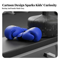 2 Pieces kids' Boxing Gloves Thick Padding Kids Boxing Gloves Adjustable Hook and Loop Strap Fighting Arts Equipment for Children, Young Children