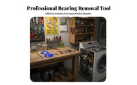 Long-Lasting Washing Machine Bearing Puller Set Heavy Duty Drum Washer Bearing Extractor High Strength Washing Machine Clutch Repair Tool Heat-Treated Parts for Maintenance Workers, Professionals, DIY Enthusiasts, Workshop