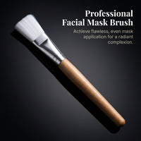 cosmetic Salon Facial Tool with Nylon Bristles and Short Wooden Handle, Skincare Routine Spa Treatment Application for Estheticians