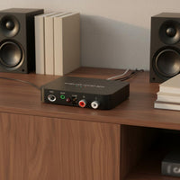 Mic Input Wireless Audio Receiver Low Latency Bluetooth Audio Receiver Automatic Reconnection Stereo Sound Converter Long Range for Karaoke