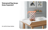 Waterproof Diaper Bag Versatile Wet Dry Pouch Reusable Nappy Bag Machine Launderable Waterproof Laundry Pouch
