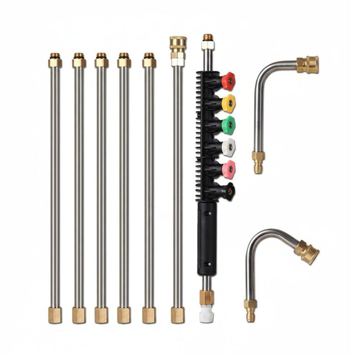 10 Pieces Car Wash High Pressure Lance Kit Quick Connect Pressure Washer Extension Set Leakproof