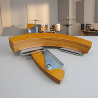 Metal Clip Wooden Drum Rim Tapper Curved Wooden Rim Tapper