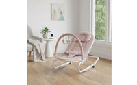 Infant Rocking Chair 3-Point Harness Infant Bouncer Seat Detachable Toy Bar Newborn Soothing Lounger for Newborns, Infants