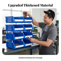 Stackable Open-Front Container versatile System Open-Front Tote sturdyDuty Label Holder for Mechanics, DIY hobbyists