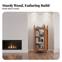 Large Capacity Rotating Castle book storage unit Multi-Functional Storage kids' Furniture Space-Saving book storage unit Easy to Assemble for Children, Preschoolers, Toddlers, Playroom, Nursery, Kindergarten, Classroom