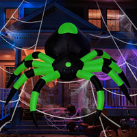 Outdoor Halloween Inflatable Arachnid Large Giant Inflatable Arachnid Scary Yard Decoration Sturdy for Lawn
