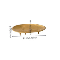 Decorative Fruit Plate Sculptural Fruit Plate with Feet Low-Profile Candy Dish for Sideboard