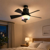 RGB Ceiling Fan Light Brightness Adjustable Home Device Timing