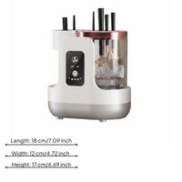 Multislot AllAll-in-1 Brush Cleaner Transparent Chamber Electric Makeup Brush Cleaner Compact Beauty Tool Countertop