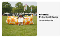 Wind-Inflated Couch Pump Inflation Wind-Filled Lounger Quick Setup Inflatable Lounger for Campers, concert Attendees, Music concerts, outdoor grounds, Hiking Trips