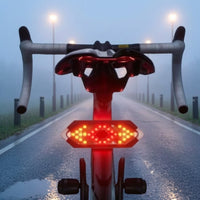 Bike Tail Light with Wireless Controller Control USB-Rechargeable