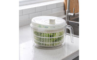 Salad Centrifuge with Handle Multifunctional Salad Washer and Dryer Quick Vegetable Washer with Basket for Meal Prep