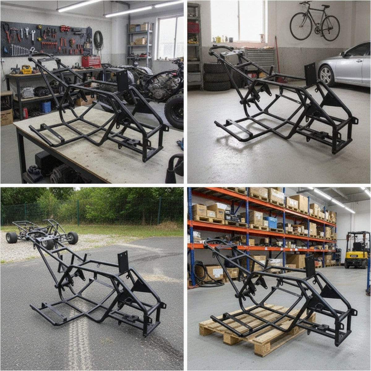 Welded Electric off-Road Chassis Frame off-Road Pipe Steel Chassis for Hobbyists