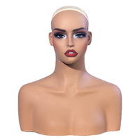 Mannequin Head and Shoulders PVC Female Mannequin Bust Realistic