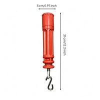 Swimming Pool Lane Line Tightener Tightening Pool Lane Line Tensioner Red Metal Hook Tensioner