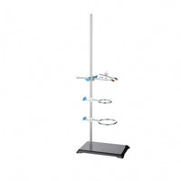 Blue Knobs Clamp Circular Support Stand Rectangular Base Metal Laboratory Stand Functional Support Frame Sturdy